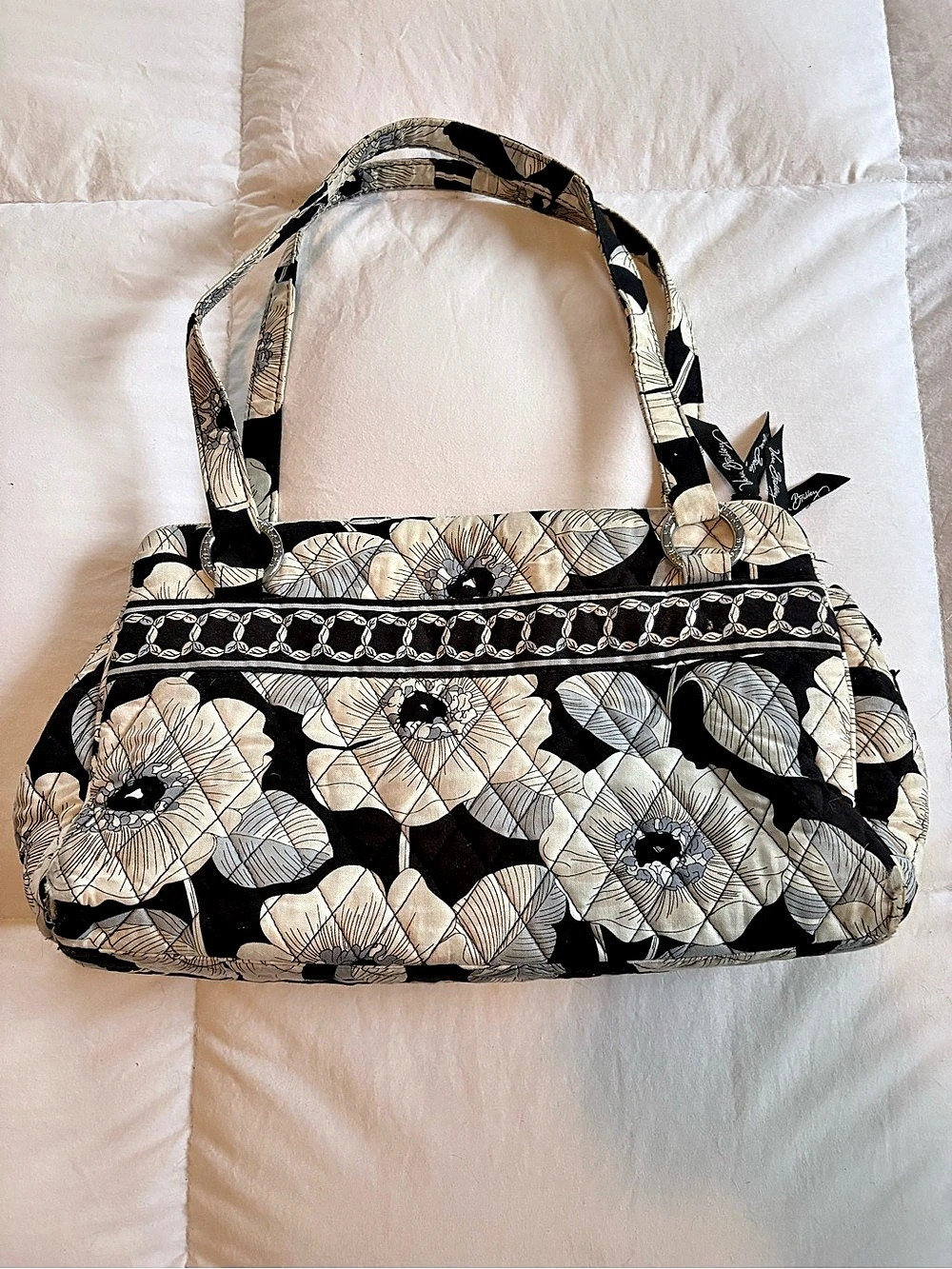 Vera Bradley Morgan Shoulder Bag in Black & White